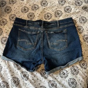 Silver, jean shorts, size 18